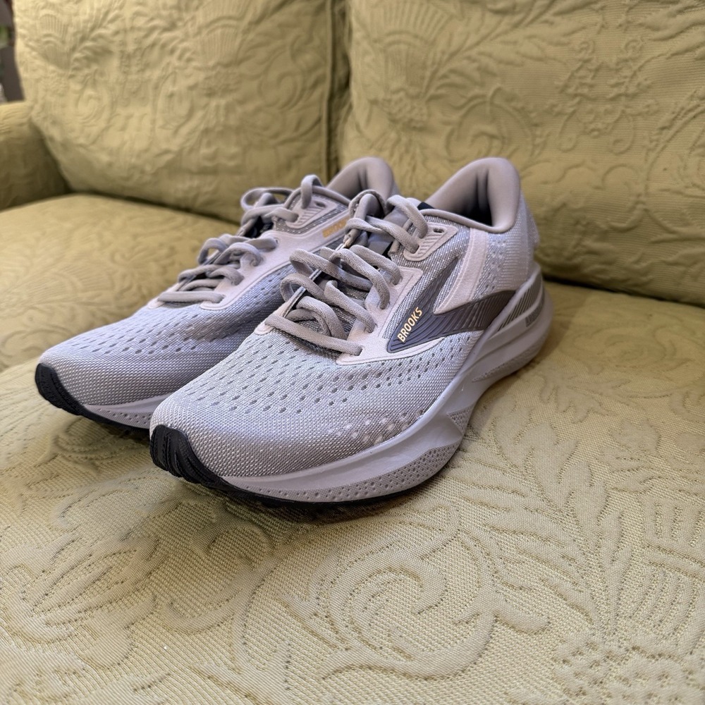 Brooks Adrenaline GTS 24 Alloy White 1104371D084 Run & Walk Men's Shoes 8 Medium